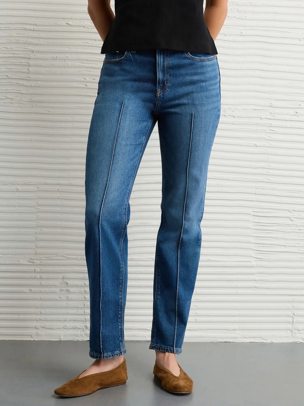 AMERICAN EAGLE Seamed Super High Rise Ankle Straight Size 12
